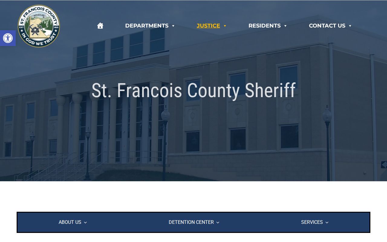 St. Francois County criminal record sheriff and jail contact page