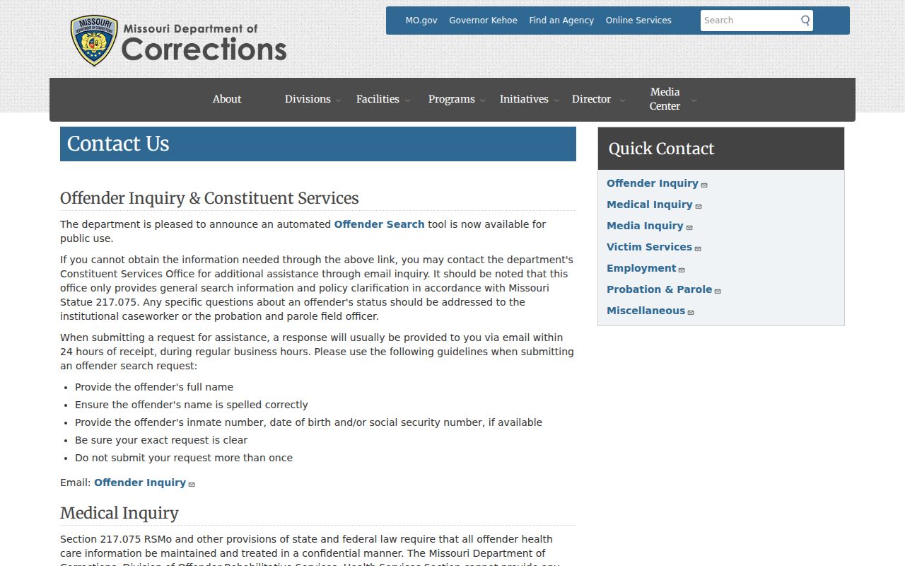 St. Francois County arrest lookup and Missouri offender inquiry channels